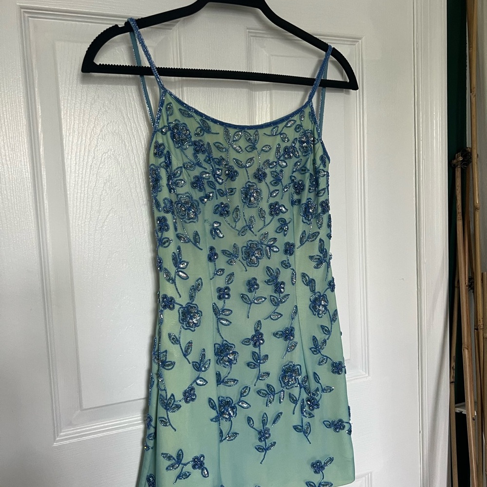 Beaded vintage mini dress